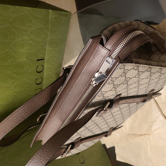Authentic Gucci GG duffle / tote / travel case - beige - BRAND NEW NEVER USED - Picture 4 of 14
